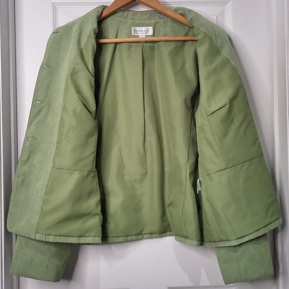 ConradC Faux Suede Women's Button Down Jacket Size 14 - Picture 3 of 12
